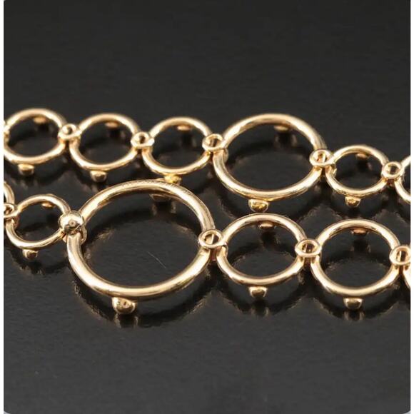 Tiffany & Co. 18K Ring Bead Link Statement Necklace 58.6g - Picture 6 of 10